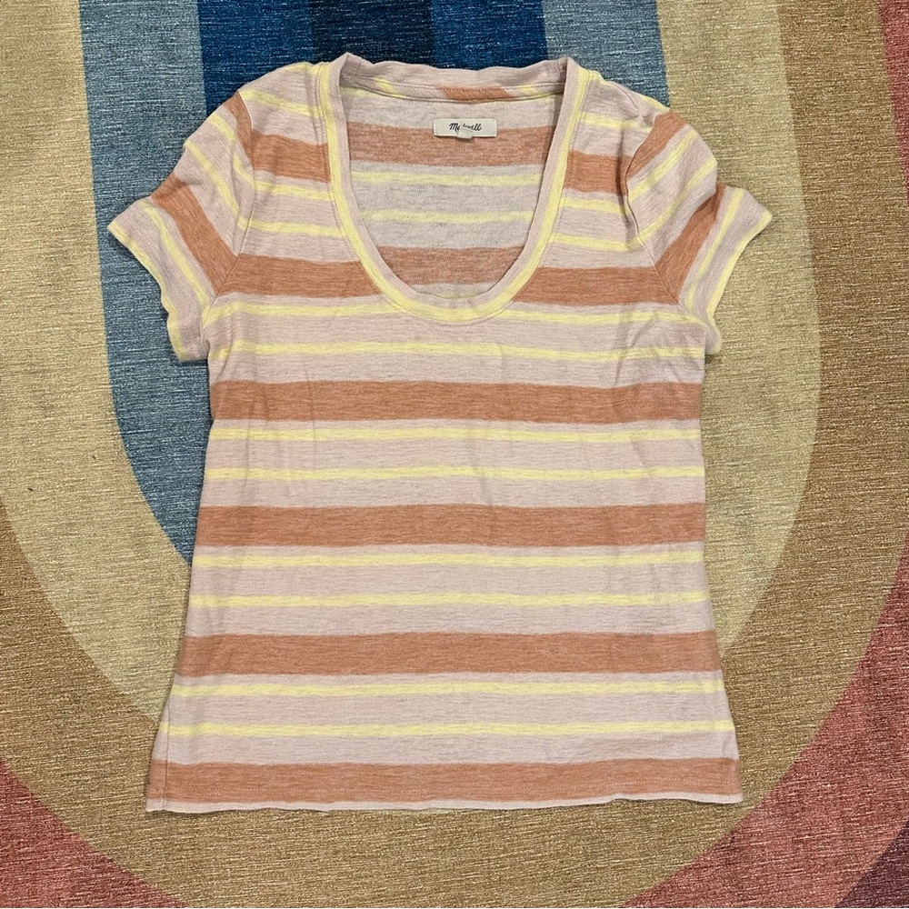 Madewell Women's Boho Striped Scoop Neck Tee
